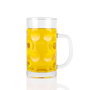 16oz alvéolé oktoberfest 0.5 litres chopes à bière en verre chope à bière stein avec poignée à vendre - Product Image 2