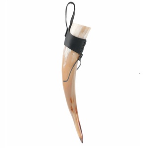 Authentic Polished Buffalo Horn Whiskey Mug with Eco-Friendly <b>Animal</b> Style Leather Strap <b>for</b> Beer <b>Lovers</b> at Wholesale Price - Product Image 5