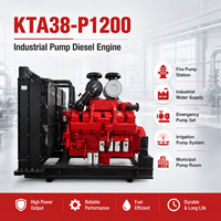 Moteur diesel turbocompressé SCDC Cums KTA38 Series KTA38-P1200 1800 tr/min pour pompe de transfert d'eau industrielle et génie civil