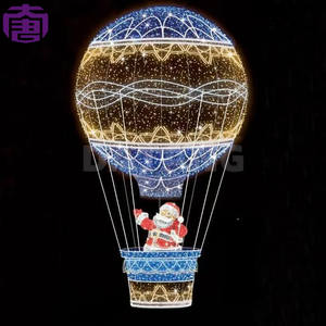 Luces Decorativas de Navidad con Forma de Globo Aerostático, Escultura LED Grande para Exteriores, Festivales, Centros Comerciales, Plazas, Decoración Invernal - Product Image 5