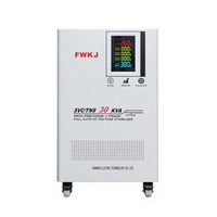 Régulateur de tension triphasé 30 KVA entièrement automatique avec technologie SVC à enroulement en cuivre, contrôle par servomoteur, écran LCD, 50 Hz