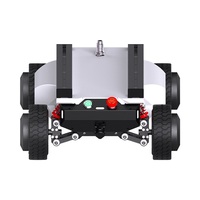 Châssis de voiture robotique mécanique FR-mini, châssis de robot à roues, véhicule terrestre sans pilote, châssis de robot
