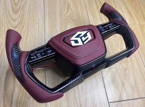 Ajuste para Audi S4 A5 A4 <span class=keywords><strong>S3</strong></span> S5 S6 S7 RS3 RS4 Rs5 Rs6 Rs7 Q3 Q5 Q7 Q8 A3 A6 A7 A8 B9 B8.5 R8 TT C8 volante de fibra de carbono Led - Product Image 3