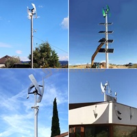 Système hybride éolien solaire Smaraad 1kw 3kw 5kw 10kw, générateur éolien vertical VAWT
