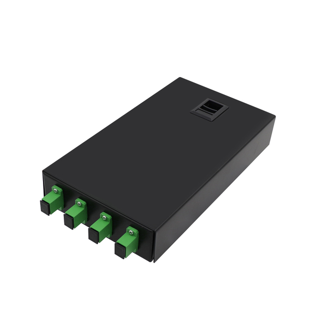 Indoor Outdoor FTTH FTTX 4 Port Fiber Optic SC APC UPC Patch Panel Mini ODF Wall Mount Desktop Fiber Enclosure