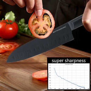 Juego de 2 Cuchillos de Cocina Profesionales Negros Santoku KITCHENCARE, Venta al por Mayor - Product Image 3