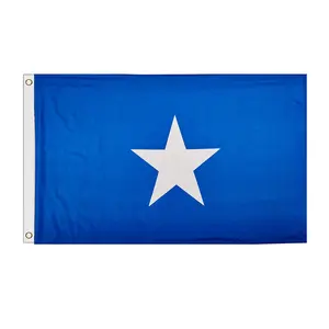 Sell wholesale factory price 3x5 custom banner Somalia flag with grommets