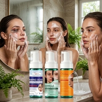 Nettoyant Visage Personnalisé OEM ODM aux Acides Aminés, Niacinamide, Extrait de Camélia et de Cactus, Hydratant et Contrôle du Sébum, Marque Privée