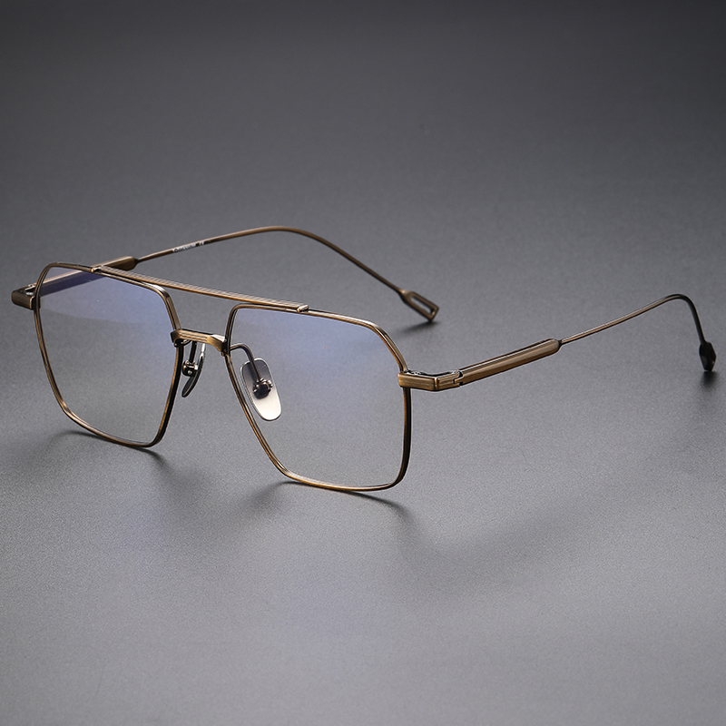 Buy In Bulk Double Bridge Eyeglasses Premium Titanium Frame