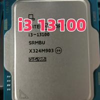 Processeur d'unité centrale de bureau à 4 cœurs I3 13100/13100f 3.4GHz nouveau paquet de plateau LGA 1700 processeur d'unité centrale de bureau I3 13th