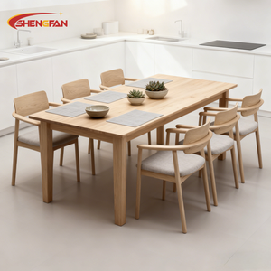 Chaise de salle à <span class=keywords><strong>manger</strong></span> moderne en bois de frêne, avec accoudoirs et dossier confortable, idéale pour hôtel et appartement - Grande Vente - Product Image 6
