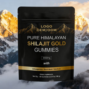 Gomitas de Shilajit y Ashwagandha OEM, Suplemento para el Rendimiento y la Recuperación, Sin Gluten, Vegano, Uso para Adultos - Product Image 4