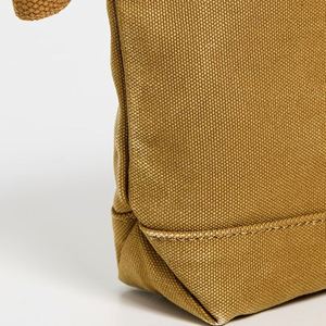 กระเป๋าเครื่องสำอางผ้าแคนวาสสีกากีสำหรับผู้หญิง พับได้ น้ำหนักเบา เป็นมิตรกับสิ่งแวดล้อม พกพาสะดวก ใช้ซ้ำได้ มีซิป สั่งทำได้ - Product Image 3