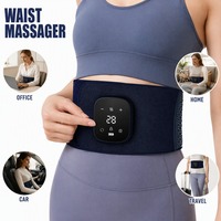 Ceinture de massage de la taille à compression, 3 modes de pression d'air, vibration, chaleur, rechargeable 3000mAh