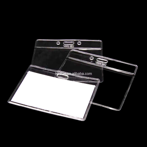 Porte-badges en plastique métallisé, clips porte-badges - Product Image 3