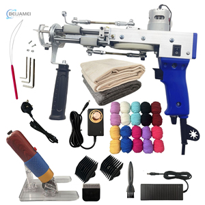Pistolet électrique 2-en-1 pour la fabrication de <span class=keywords><strong>tapis</strong></span>, kit de démarrage complet avec fil, tissu de support, tondeuse et outils pour <span class=keywords><strong>tapis</strong></span> faits main DIY - Product Image 1