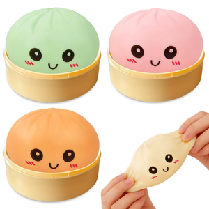ของเล่นบีบยืดหยุ่นรูปทรงขนมปังแบบสมจริง พร้อมลายการ์ตูน บรรเทาความเครียด คืนรูปช้าๆ สำหรับทุกเพศทุกวัย - Product Image 2