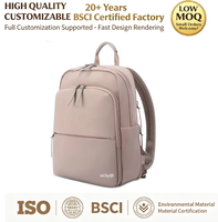 Sac à dos pour ordinateur portable pour femmes d'affaires de qualité supérieure personnalisé, léger, en nylon, sac à dos pour ordinateur portable pour femmes