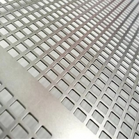 Plaque en maille métallique, grille en aluminium, tôle perforée