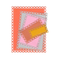 Fustelle Metalliche a Strati per Creazione di Biglietti, Fustelle per Scrapbooking e Cartoleria