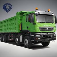 Camion benne hydraulique poids lourd Sinotruk Howo TX 400HP 8x4, populaire et en promotion, pour le transport de matériaux dans les mines, les infrastructures et les travaux de terrassement