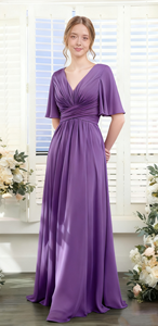 Longue <span class=keywords><strong>robe</strong></span> <span class=keywords><strong>de</strong></span> soirée <span class=keywords><strong>de</strong></span> <span class=keywords><strong>demoiselle</strong></span> <span class=keywords><strong>d</strong></span>'<span class=keywords><strong>honneur</strong></span> <span class=keywords><strong>de</strong></span> mariage élégante et amincissante - Product Image 4