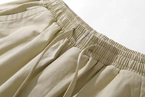 <span class=keywords><strong>Pantaloni</strong></span> Cargo Vintage da Uomo, Vestibilità Ampia, Stile High Street, 100% Cotone, Elastico in Vita, Orlo Regolabile con Laccetti, <span class=keywords><strong>Pantaloni</strong></span> da Lavoro Utility - Product Image 6