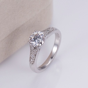 แหวนเพชรเมสซี่ รุ่น MSR-1147 แหวนเพชรแล็บ 18K 1 กะรัต แหวนคลาสสิก แหวนหมั้น แหวนแต่งงาน แหวนของขวัญ - Product Image 1
