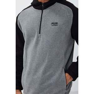 Sudadera de hombre de forro polar de ajuste estándar Ruby Grey Melange - 88300 - Gb melange - Product Image 2
