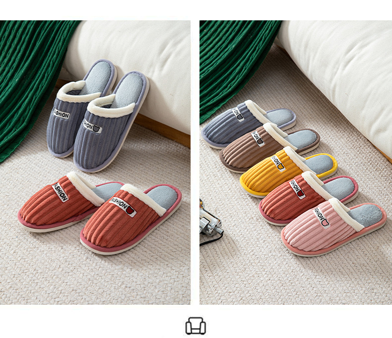 Cheap Wholesale Cute House Slippers Women Bedroom Indoor Plush Slippers Unisex