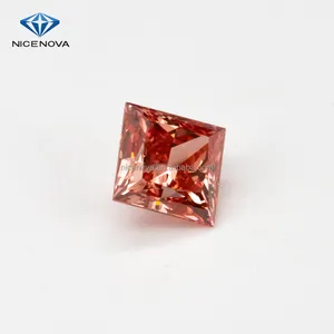 Belle pierre de laboratoire Nova diamant synthétique fin cultivé cvd diamant synthétique faisant la machine jaune bleu rose coupe rayonnante en vrac 1 carat fabrication de bijoux