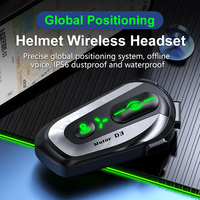 Casque Bluetooth pour moto D3, positionnement global, réduction intelligente du bruit, étanche IP56, double cœur, double CPU 5.3 + 5.1