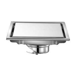 Tongchen Stainless Steel Concealed Floor <b>Drain</b> 304 Square 80mm Water Seal <b>Bathroom</b> Shower Toilet Hidden Drainage - Product Image 2
