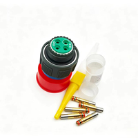 Connecteur circulaire en alliage d'aluminium à 14 broches Kewei D38999/26WD04SN, prise droite