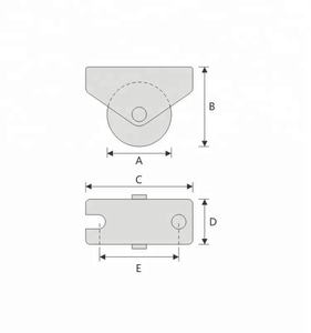 Fábrica preço pequeno rodízio plástico nivelamento rodízio ferro + plástico rodízio - Product Image 4