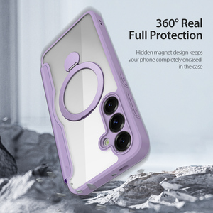 Funda magnética para teléfono con ranuras para tarjetas, adecuada para Samsung S25 Plus, con soporte, funda de cuero tipo cartera para negocios - Product Image 5