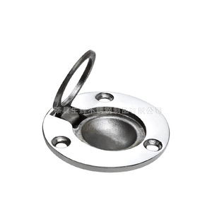 Anillo de tracción redondo de acero inoxidable 316 de 50 mm, manija de bloqueo oculta para suelo de barco, impermeable, pulido a espejo - Product Image 2