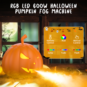 U'king 600W Bí Ngô Hình Dạng Halloween Đảng Sương Mù Máy 6 LED Hiệu Ứng Ánh Sáng Thiết Bị Cho Dj Hộp Đêm Đảng Khói Máy - Product Image 3