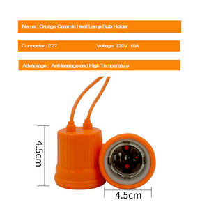 Su geçirmez ve ısıya dayanıklı lamba tutucu ile domuz tavuk çiftliği için seramik ısı lambası ampul tutucu - Product Image 4