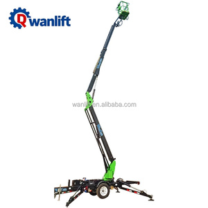 वालिलिफ्ट wl 12m 16m 18m 250kg/300 किलोग्राम ट्रेलर स्पाइडर लिफ्टिंग प्लेटफॉर्म स्पष्ट तौबल बूम लिफ्ट चेरी पिकर इलेक्ट्रिक लिफ्ट - Product Image 2