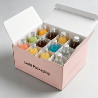 Grande boîte d'expédition en carton ondulé pour boissons, emballage de six bouteilles de boissons en carton