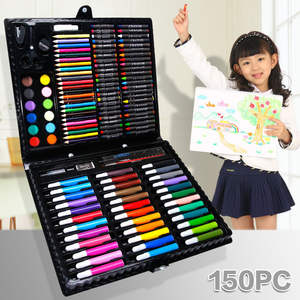 2024 New Item Art Products 150 Stück Mal werkzeuge Holzkiste Zeichnung sset für Kinder School Arts Supplies - Product Image 4