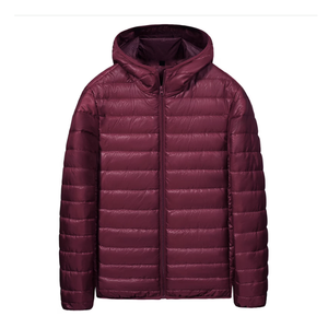 <b>Men</b> Women's Beige Hooded Puffer <b>Jacket</b> Zipper Closure Waterproof Breathable Reflective <b>Summer</b> Casual Style Regular Fit Thin - Product Image 6