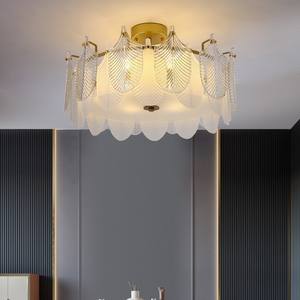 Lámpara de araña montada en superficie de nuevo diseño, dormitorio, sala de estar, cubierta de pantalla de vidrio esmerilado, lámpara colgante de techo - Product Image 2