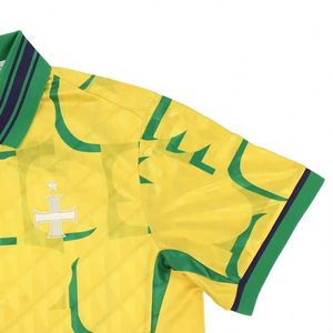 Custom Oversize Boxy Football <b>T</b>-<b>shirts</b> for Men Sublimation Breathable <b>Polyester</b> Streetwear Polo Collar Retro Soccer Jersey - Product Image 3