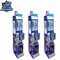 Mini machine à griffes à monnayeur de comptoir, jeu d'arcade attrape-peluches avec éclairage LED, vente en gros