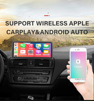 Aksesoris Mobil Layar QLED Android GPS Navigasi Radio Stereo Carplay untuk BMW Seri 1 F20 F21 Layar Sentuh