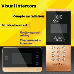 Toetsenbord en RFID-paneel behuizing intercompaneel behuizing video-<span class=keywords><strong>intercom</strong></span> multi-appartement intercomsysteem - Product Image 2