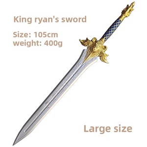 Épée longue en mousse personnalisée OEM Elite 105 cm en polyuréthane PU, sûre, souple, légère, thème dessin animé, <span class=keywords><strong>cosplay</strong></span>, fantaisie, accessoire en gros - Product Image 4