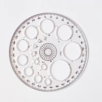 360 plein cercle rapporteur Instrument dessin cercle modèle étudiant conception multi-usage règle en plastique approvisionnement direct transfrontalier